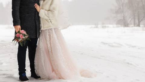 Winterhochzeit im Schloss: Ein Märchen im Schnee