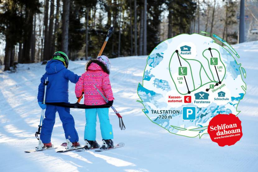 "Schifoan dahoam" – Winterspaß auf der Forsteralm für die ganze Familie